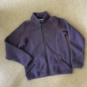 Women’s Ibex wool Jacket / Coat - Lavender color  size large
